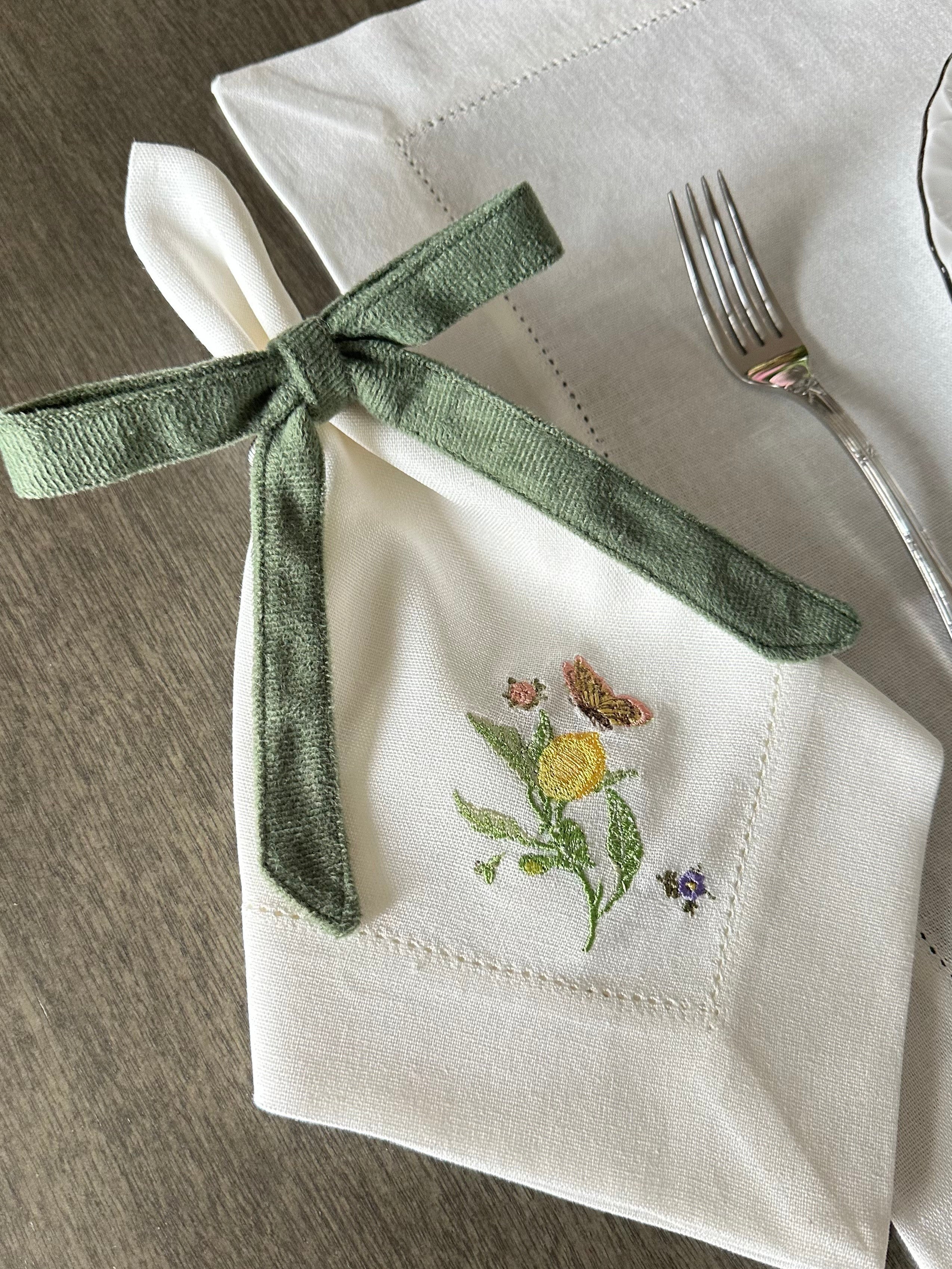 Porta Guardanapo Laço Pistache