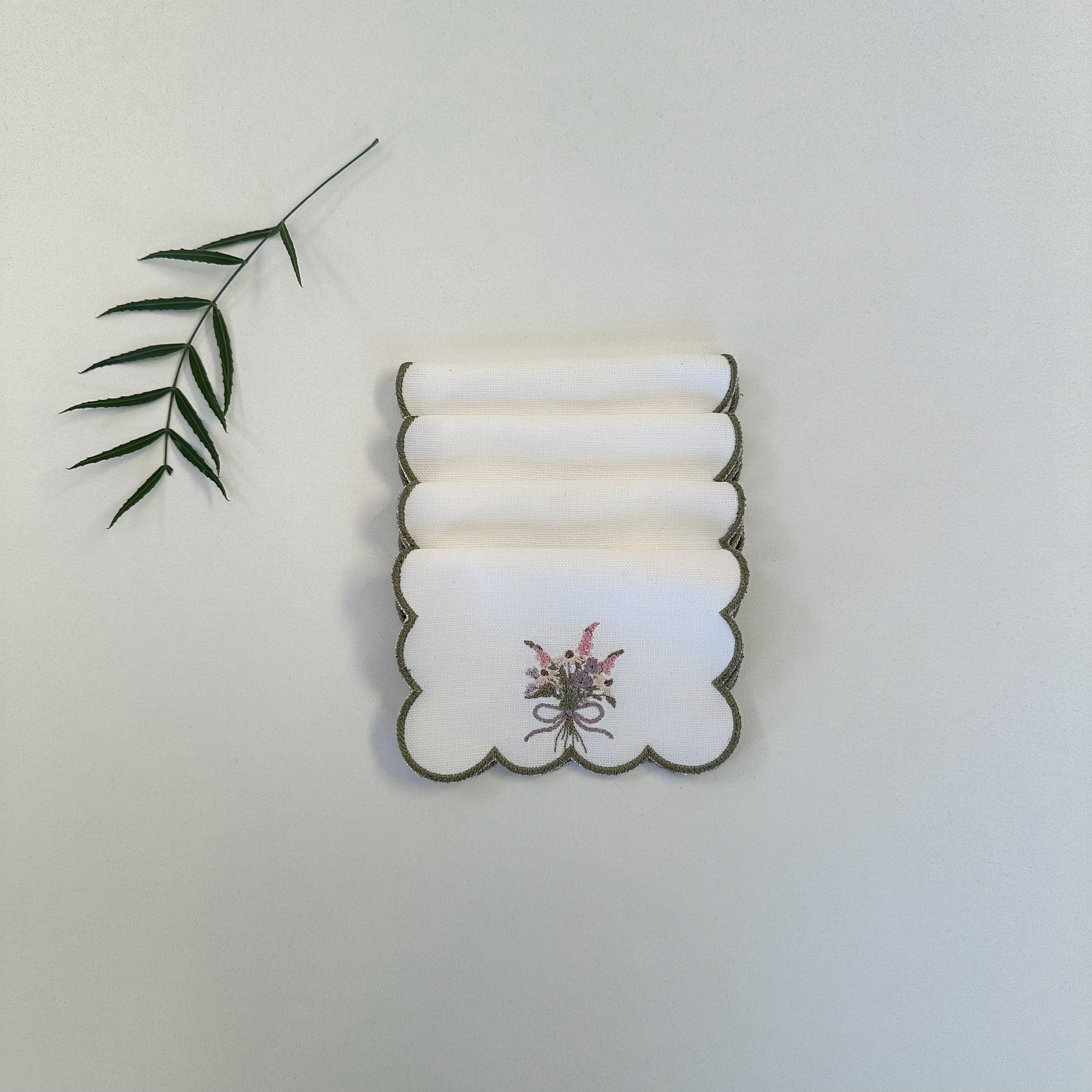 Kit Guardanapo de Coquetel Jardim