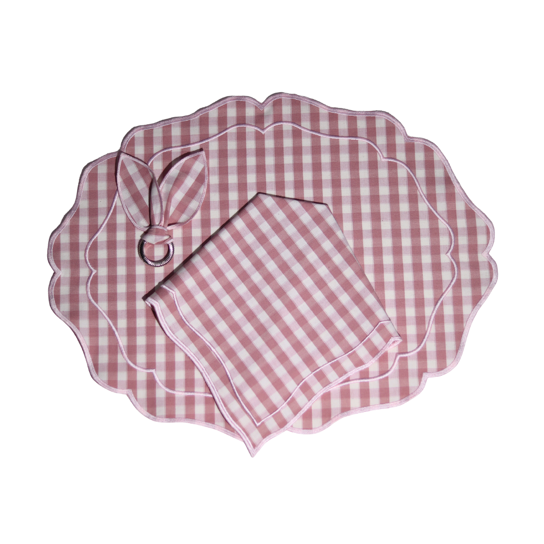 Guardanapo Vichy Rosa