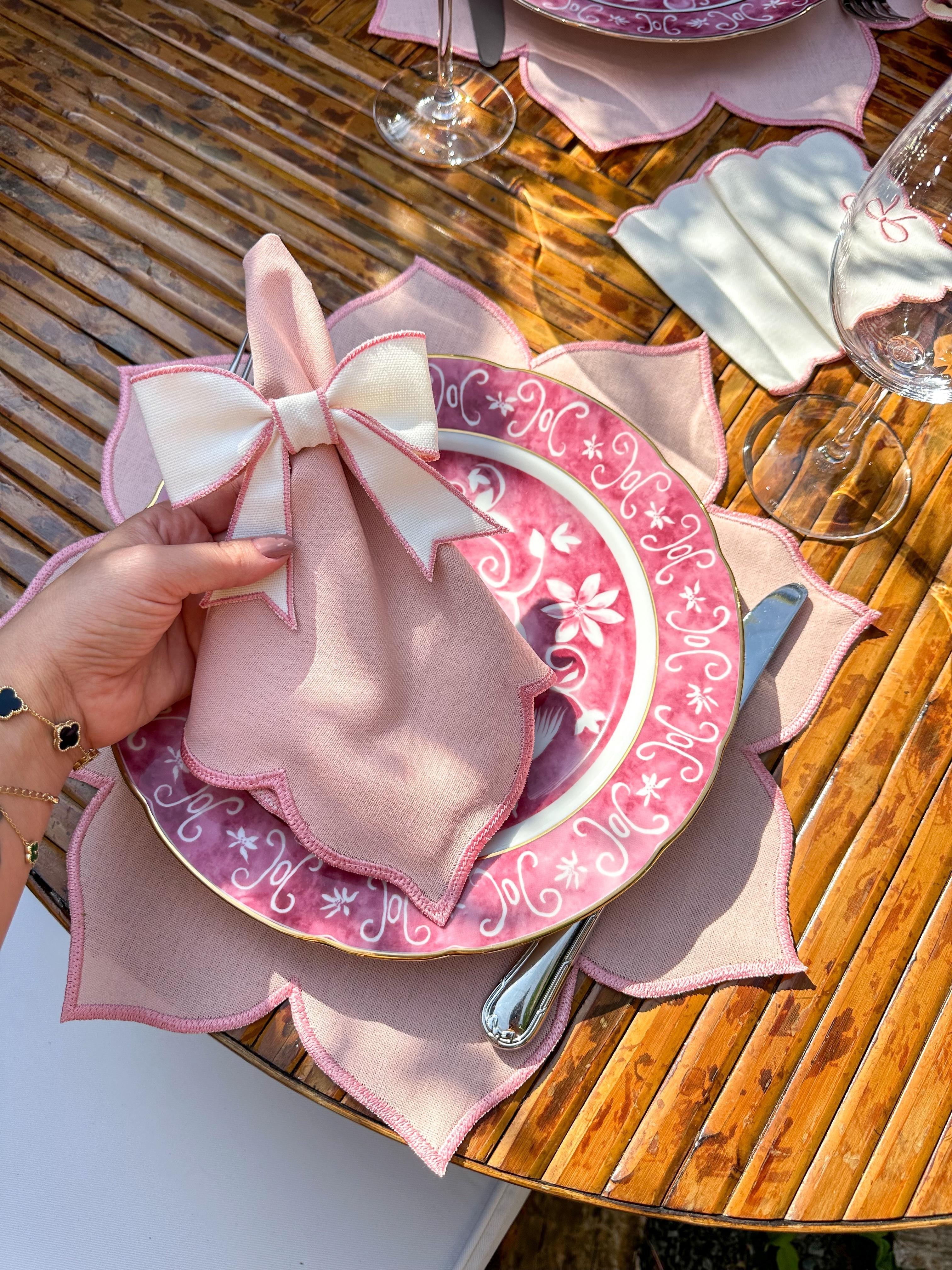 Porta Guardanapo Laço Pink