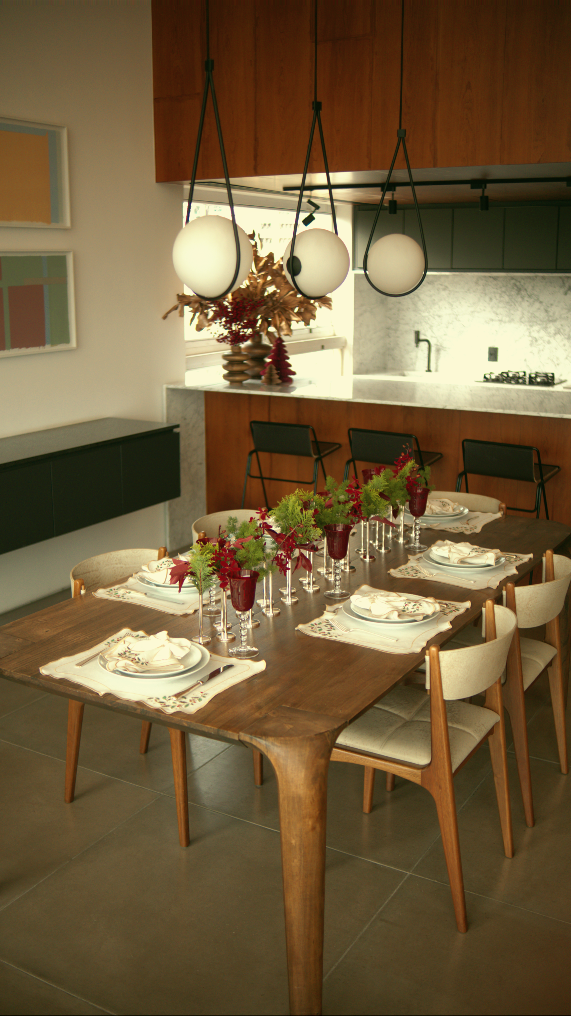 Porta-Guardanapo Laço Branco com Dourado