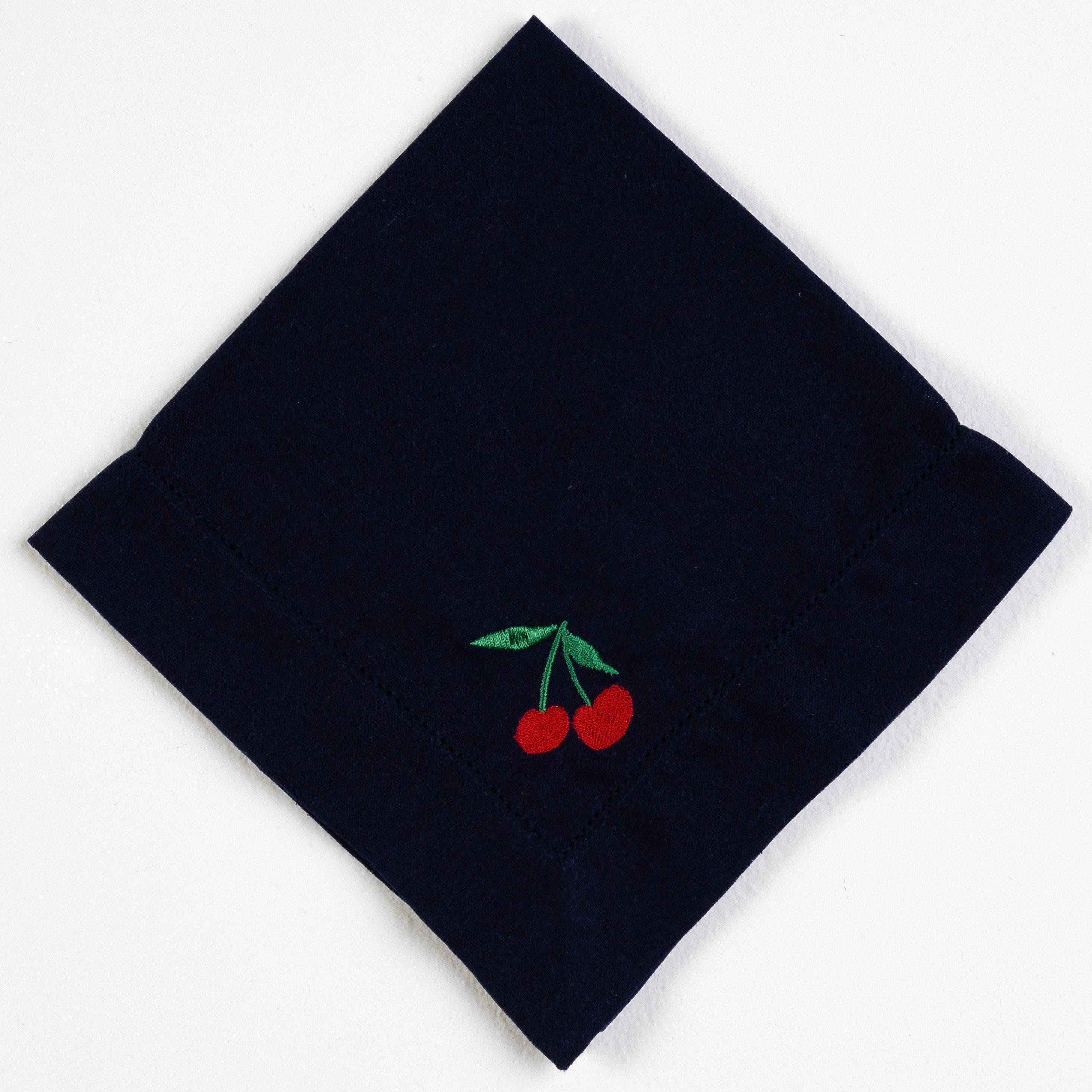 Guardanapo Bordado Cereja