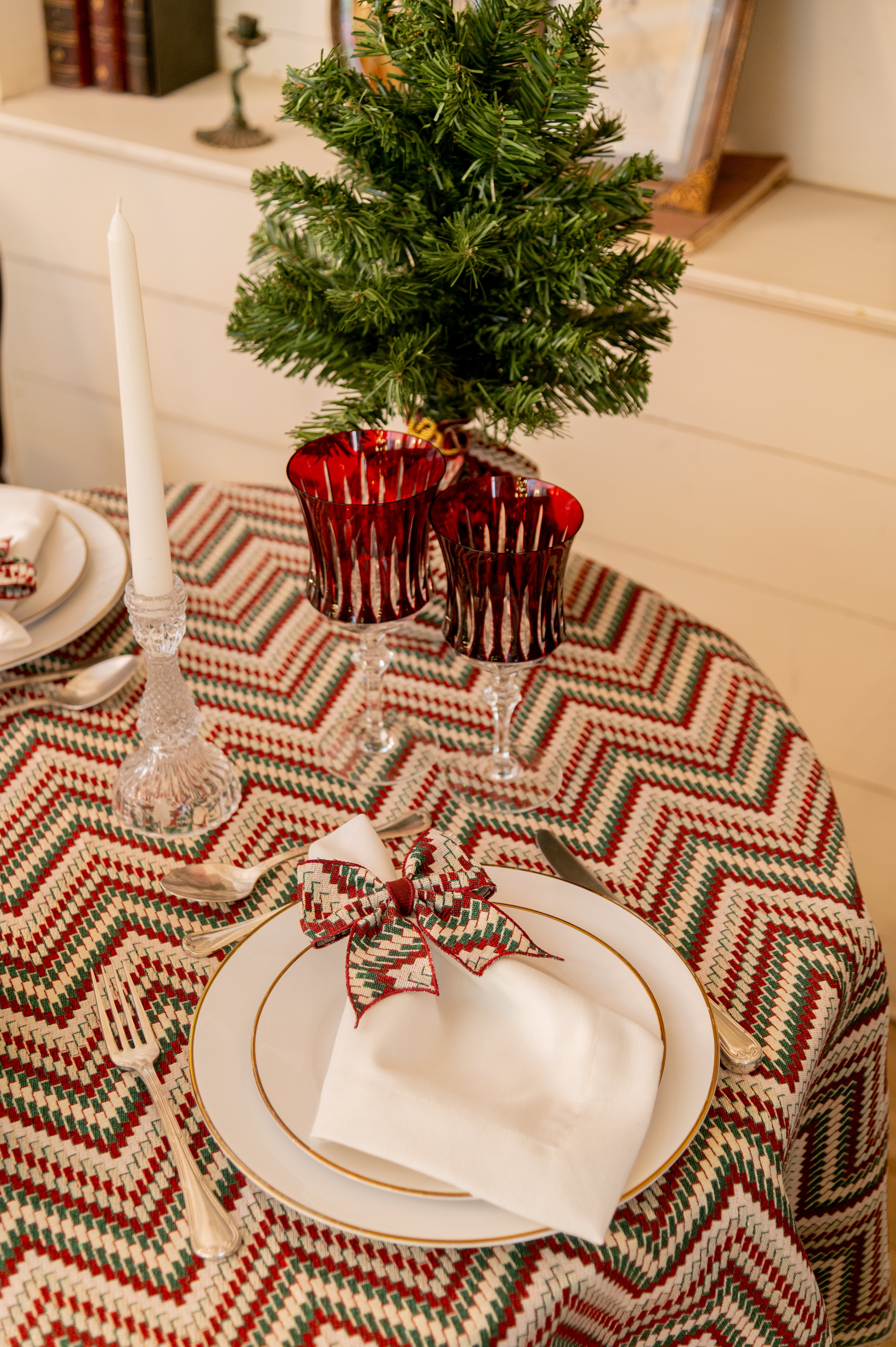 Porta Guardanapo Laço Magia do Natal