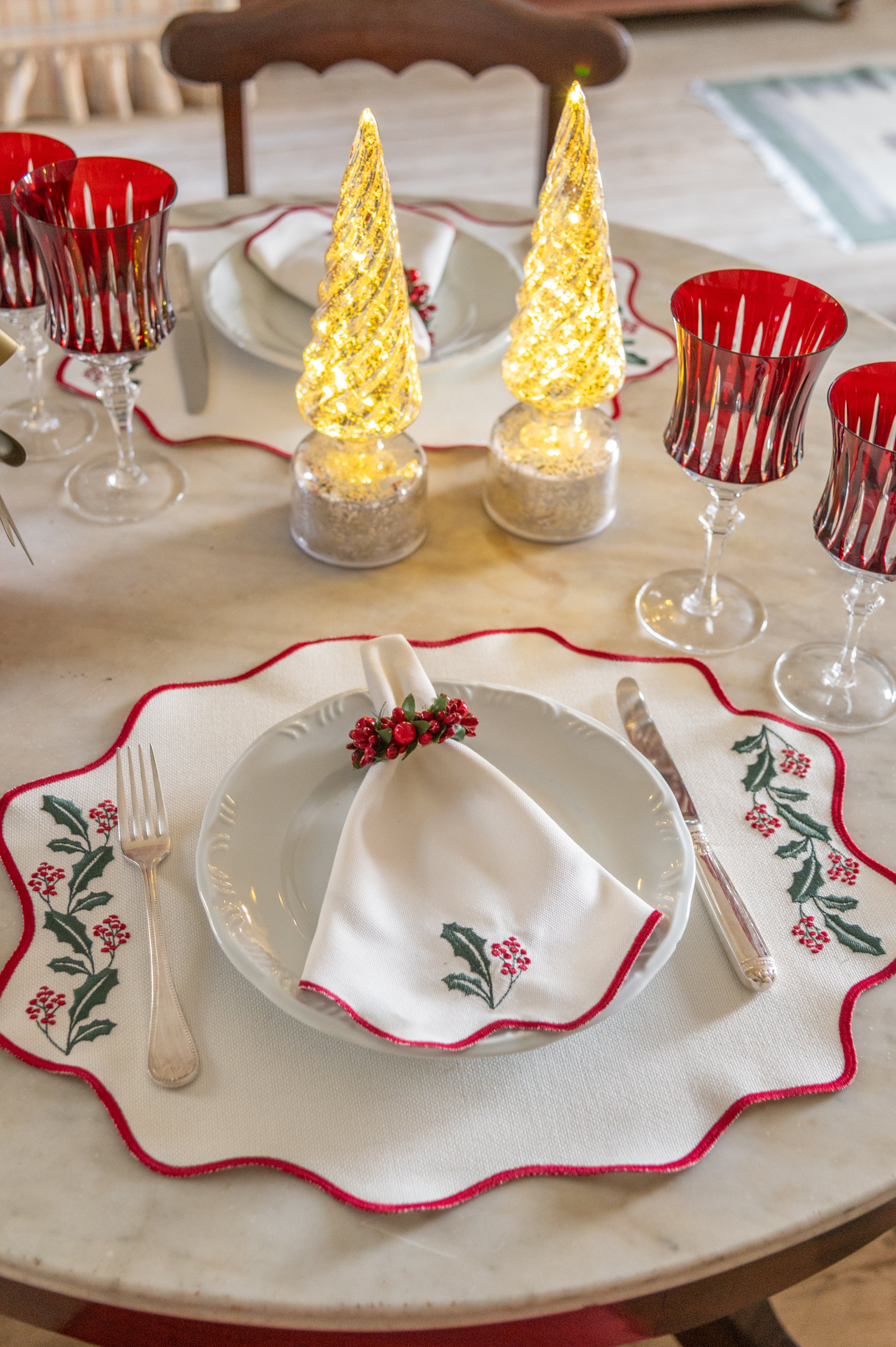 Lugar Americano Raminhos Natalinos