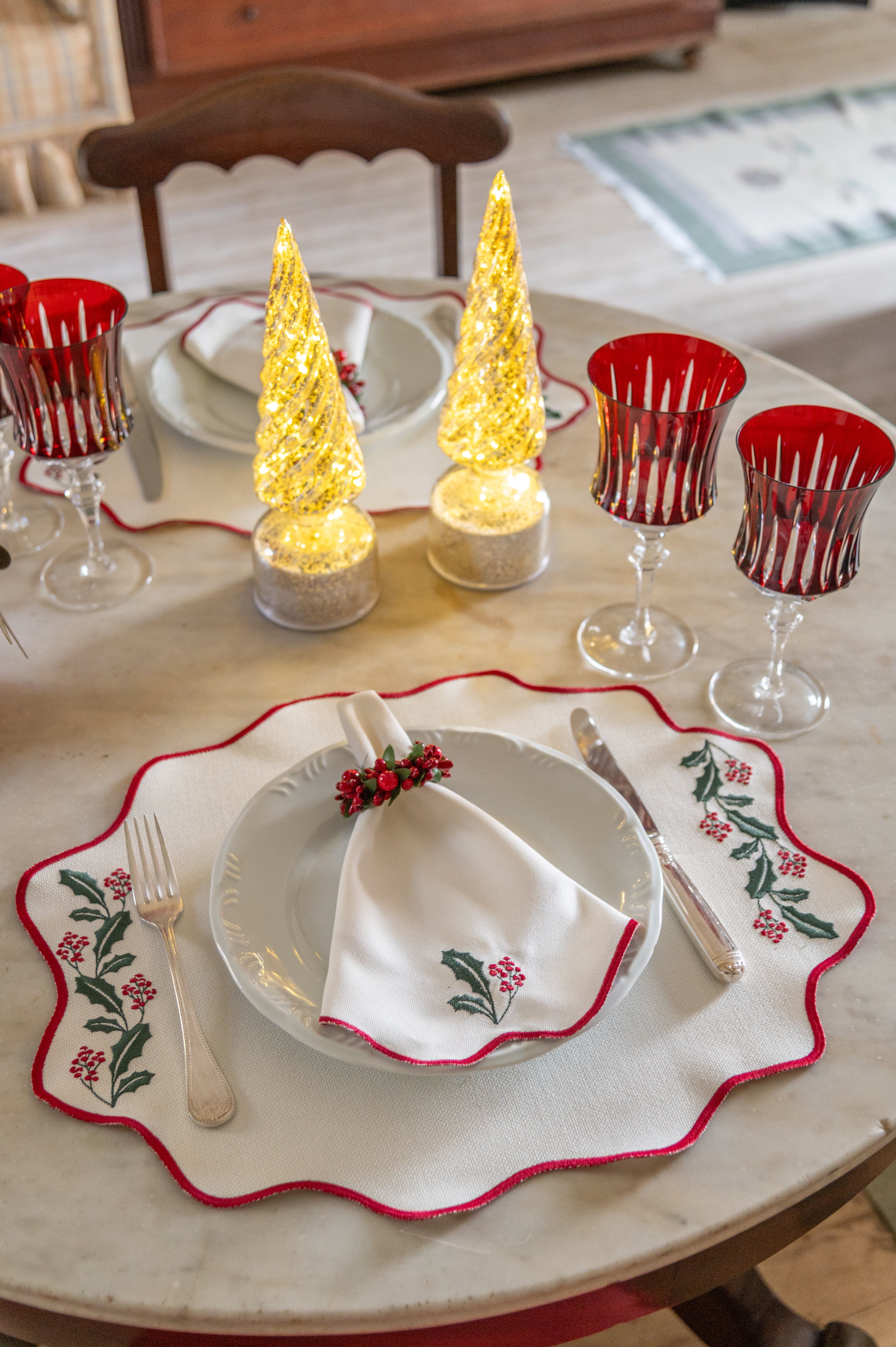 Lugar Americano Raminhos Natalinos