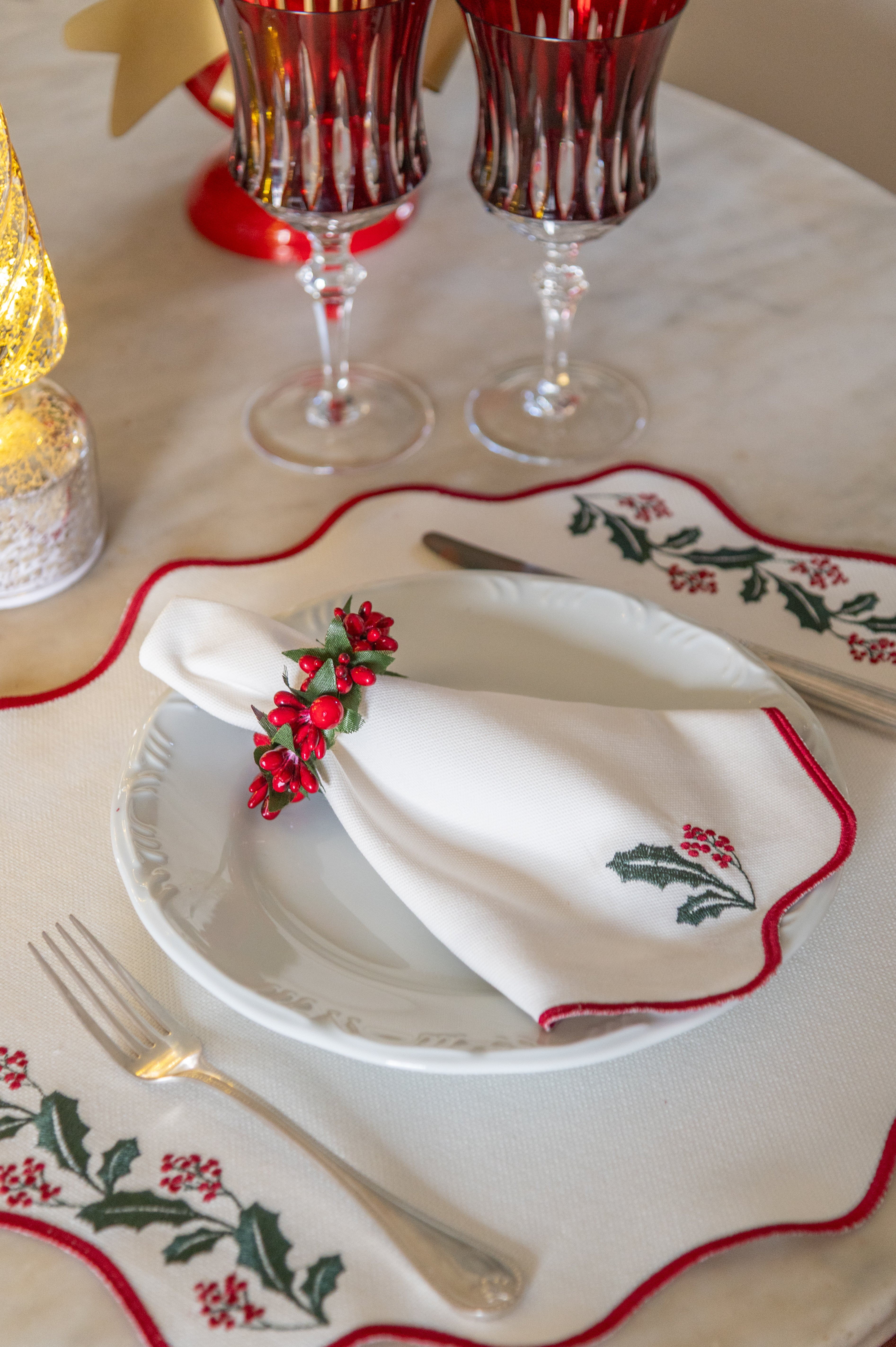 Guardanapo Raminhos Natalinos