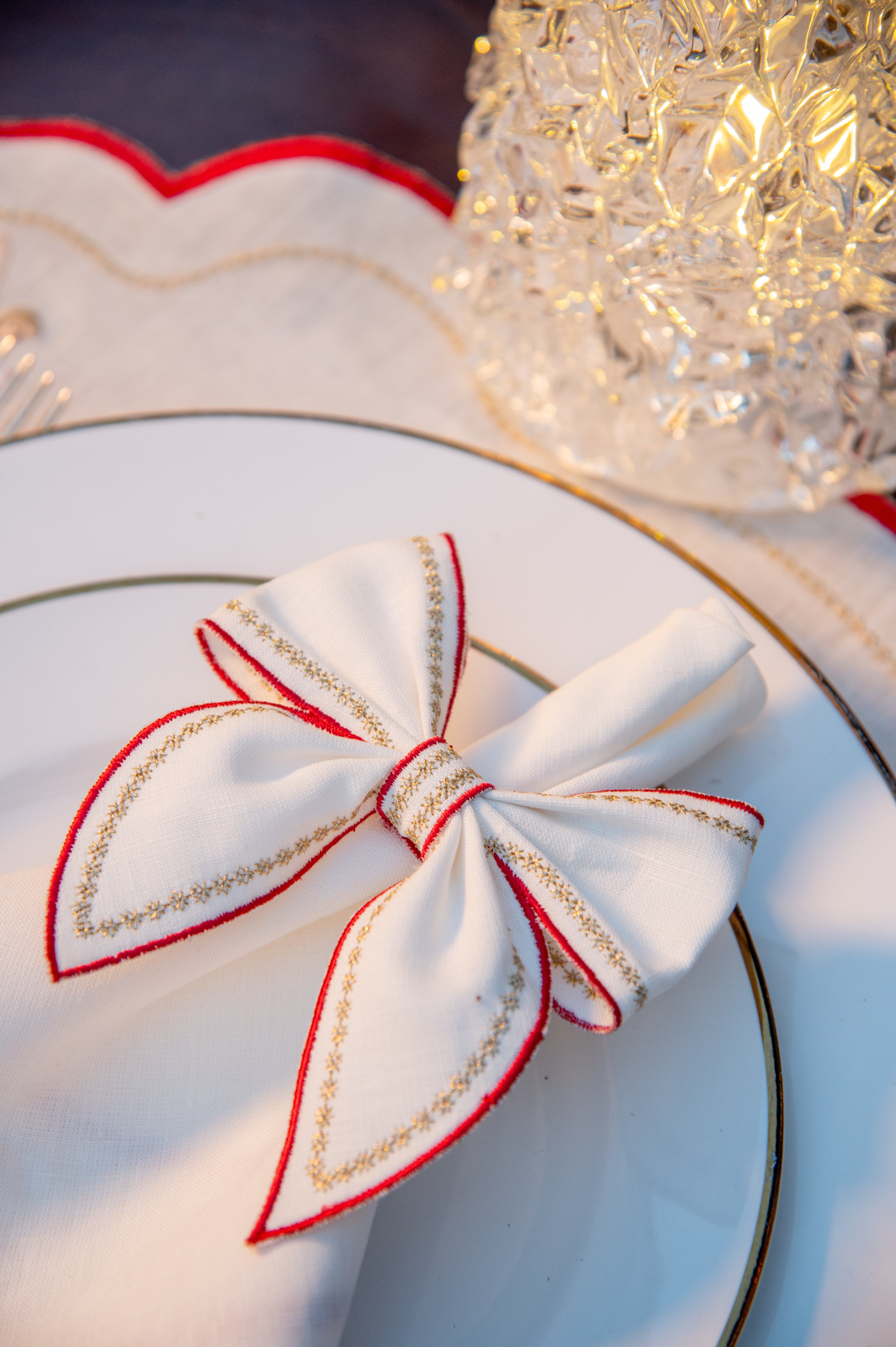 Porta Guardanapo Laço Quebra-Nozes