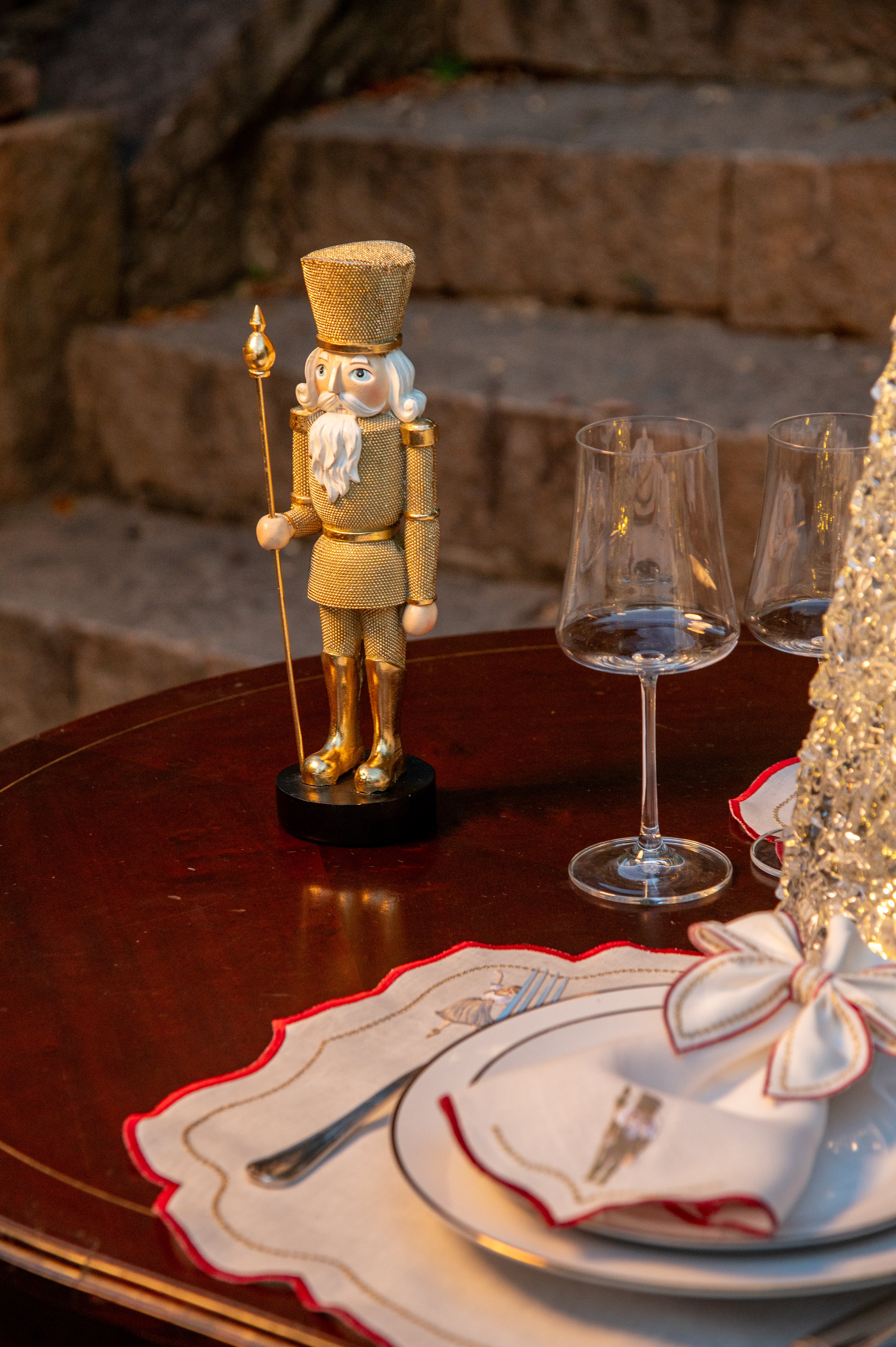 Soldado Chumbo Resina Ouro