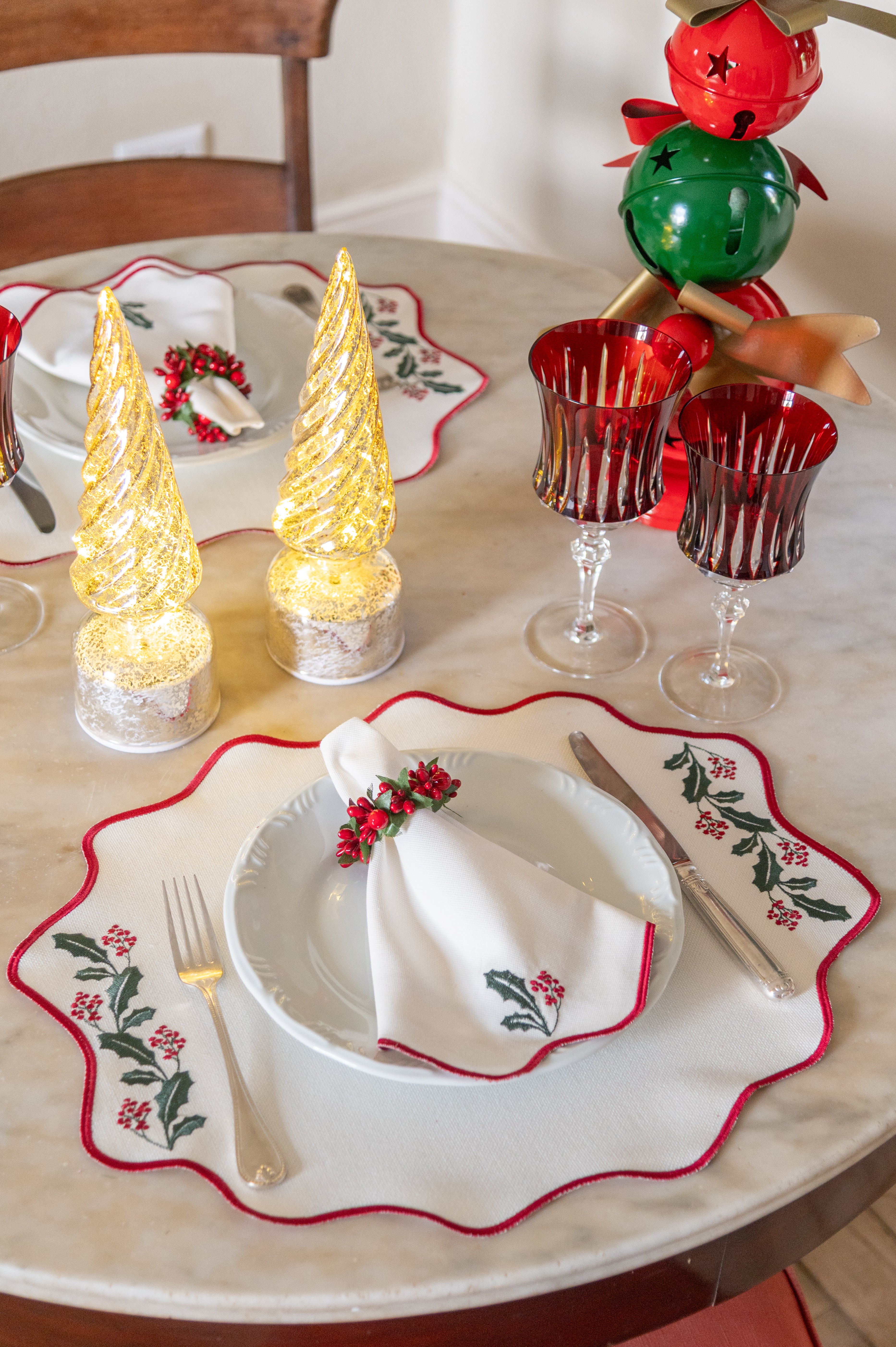 Lugar Americano Raminhos Natalinos