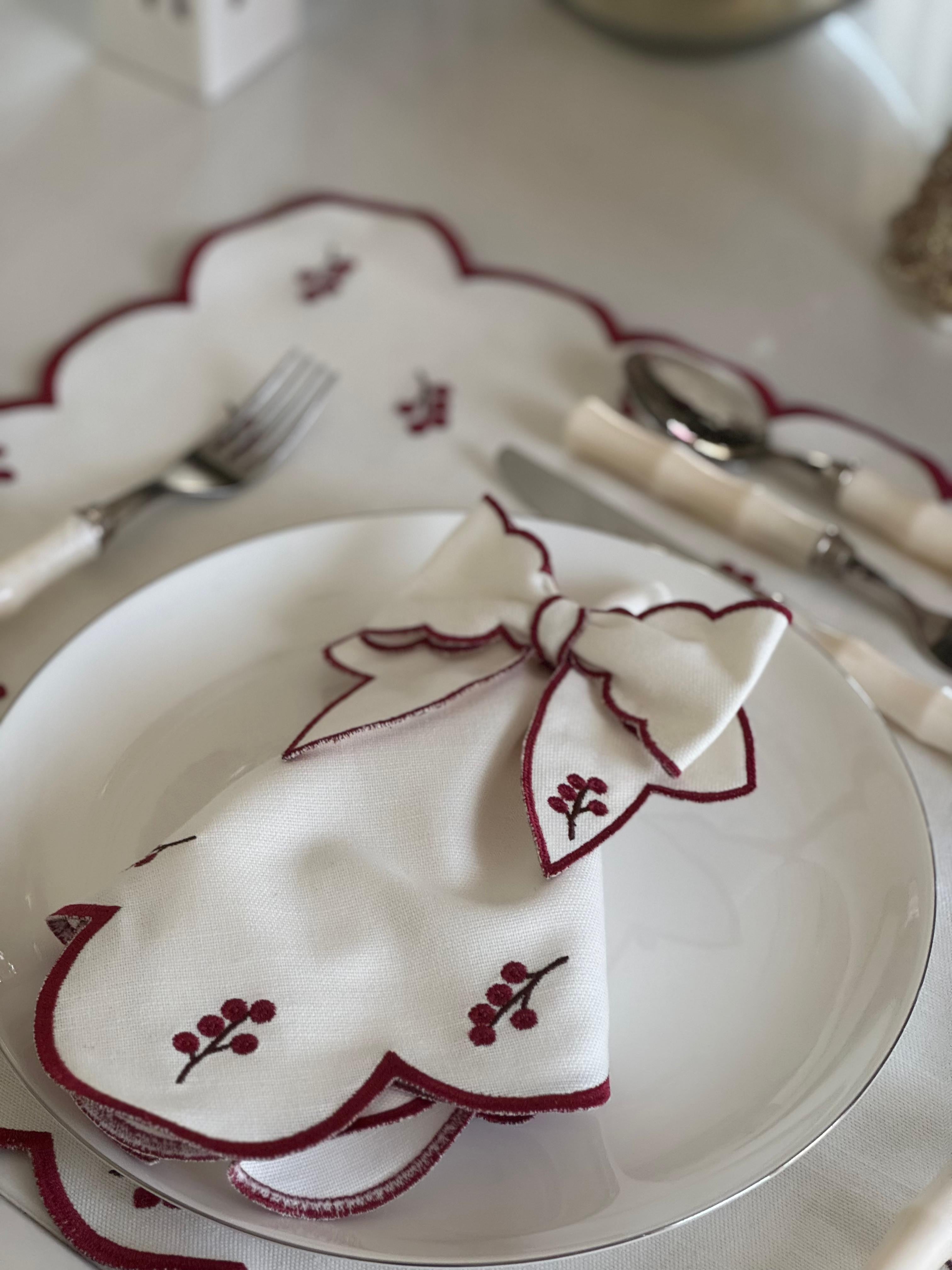 Porta Guardanapo Cereja