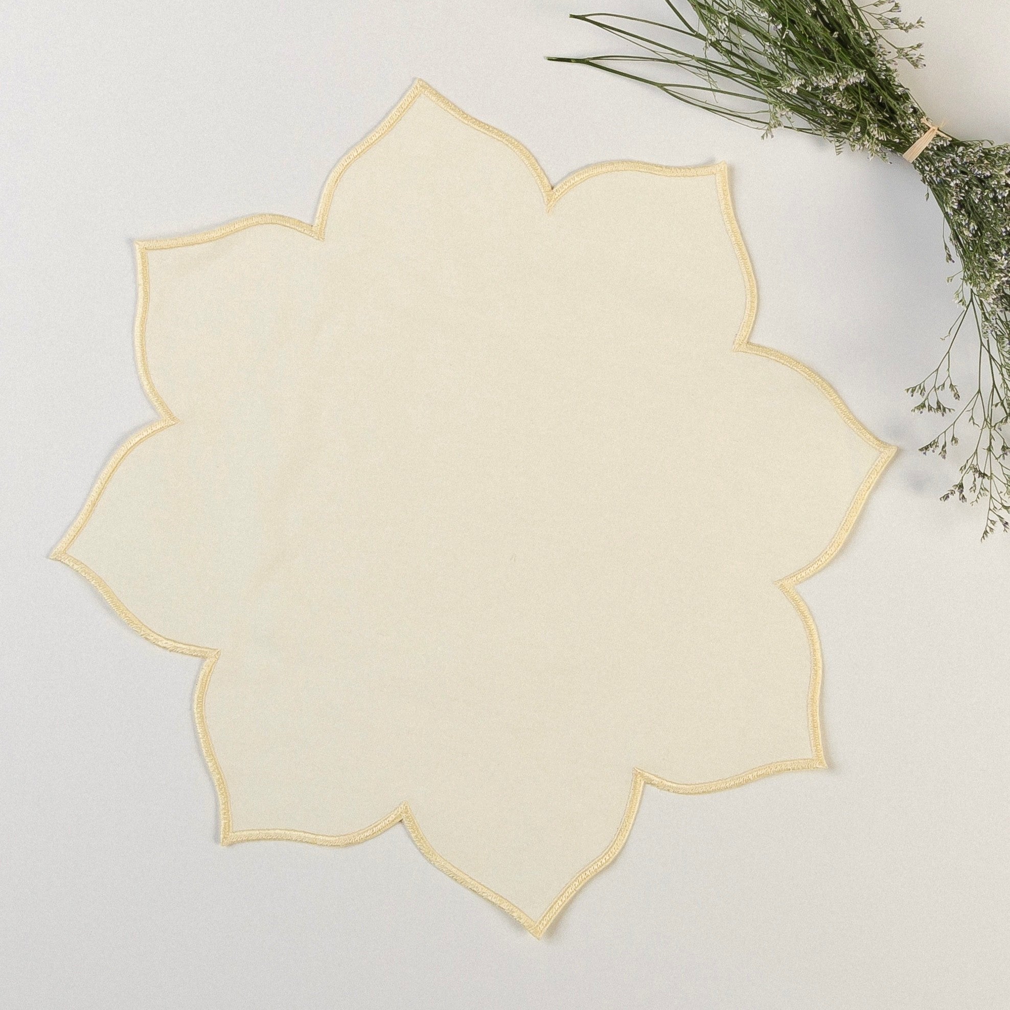 Lugar Americano Flor Amarelo