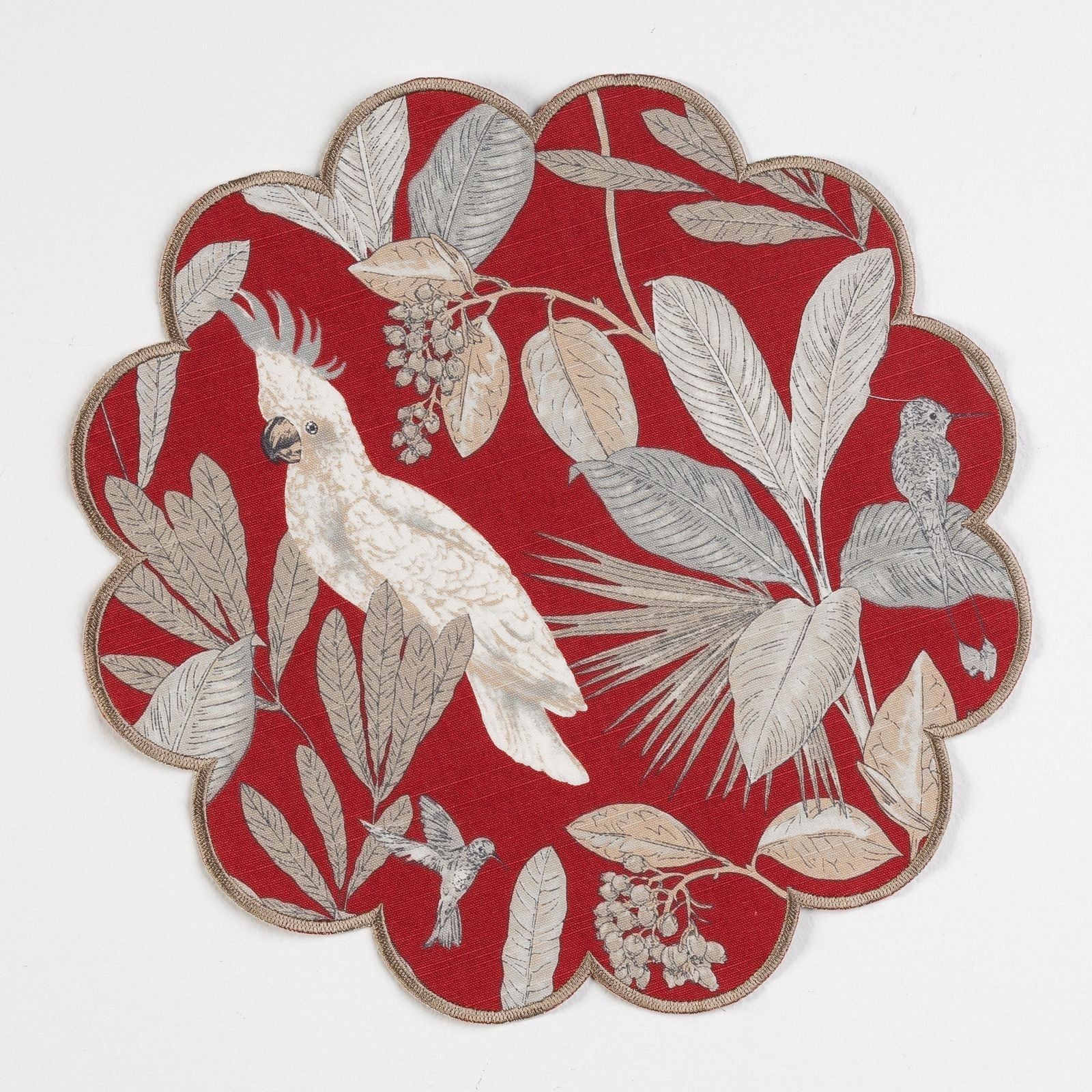 Lugar Americano Cancún Pássaro Vermelho Redondo