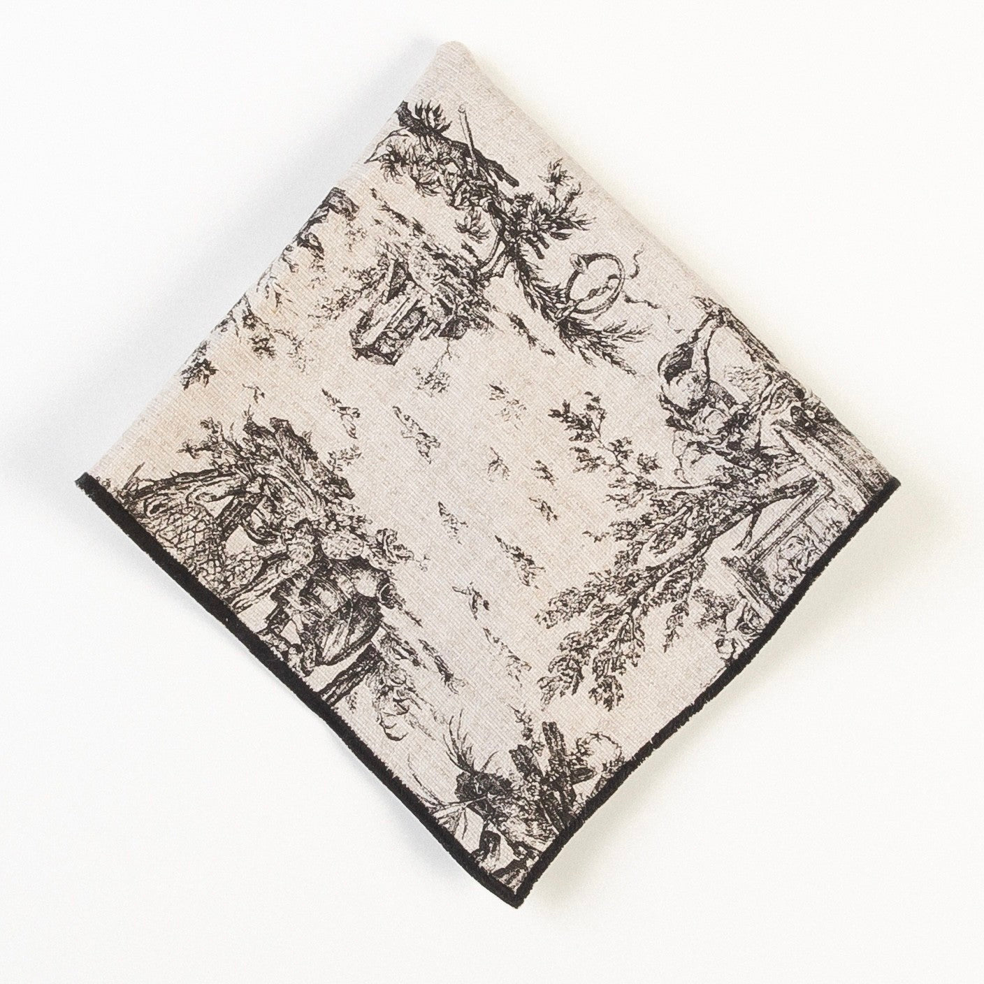 Guardanapo Toile de Jouy Preto