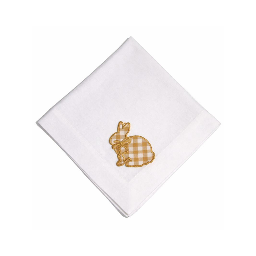Guardanapo Coelho Vichy Ocrê