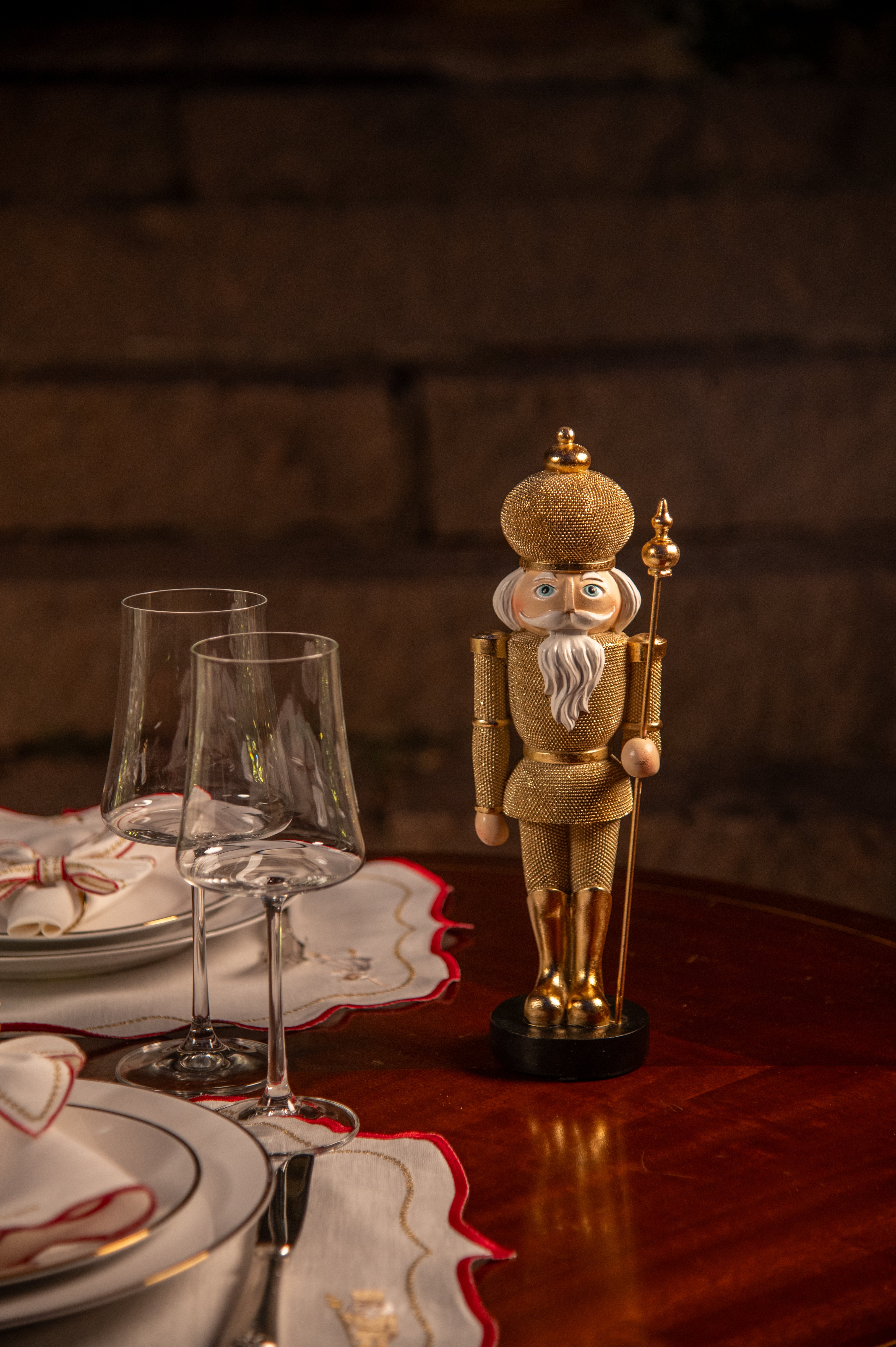 Soldado Chumbo Resina Ouro