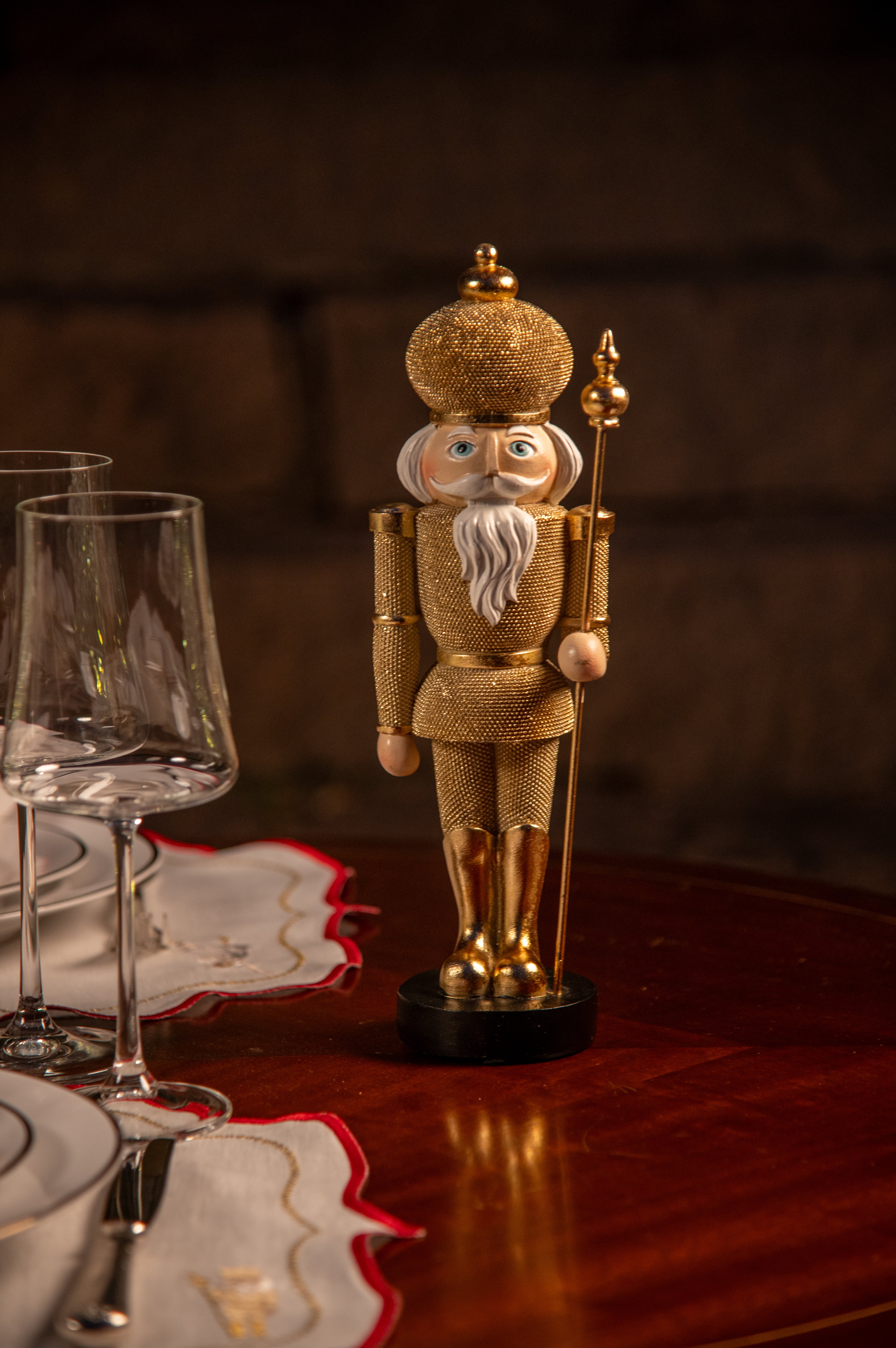 Soldado Chumbo Resina Ouro