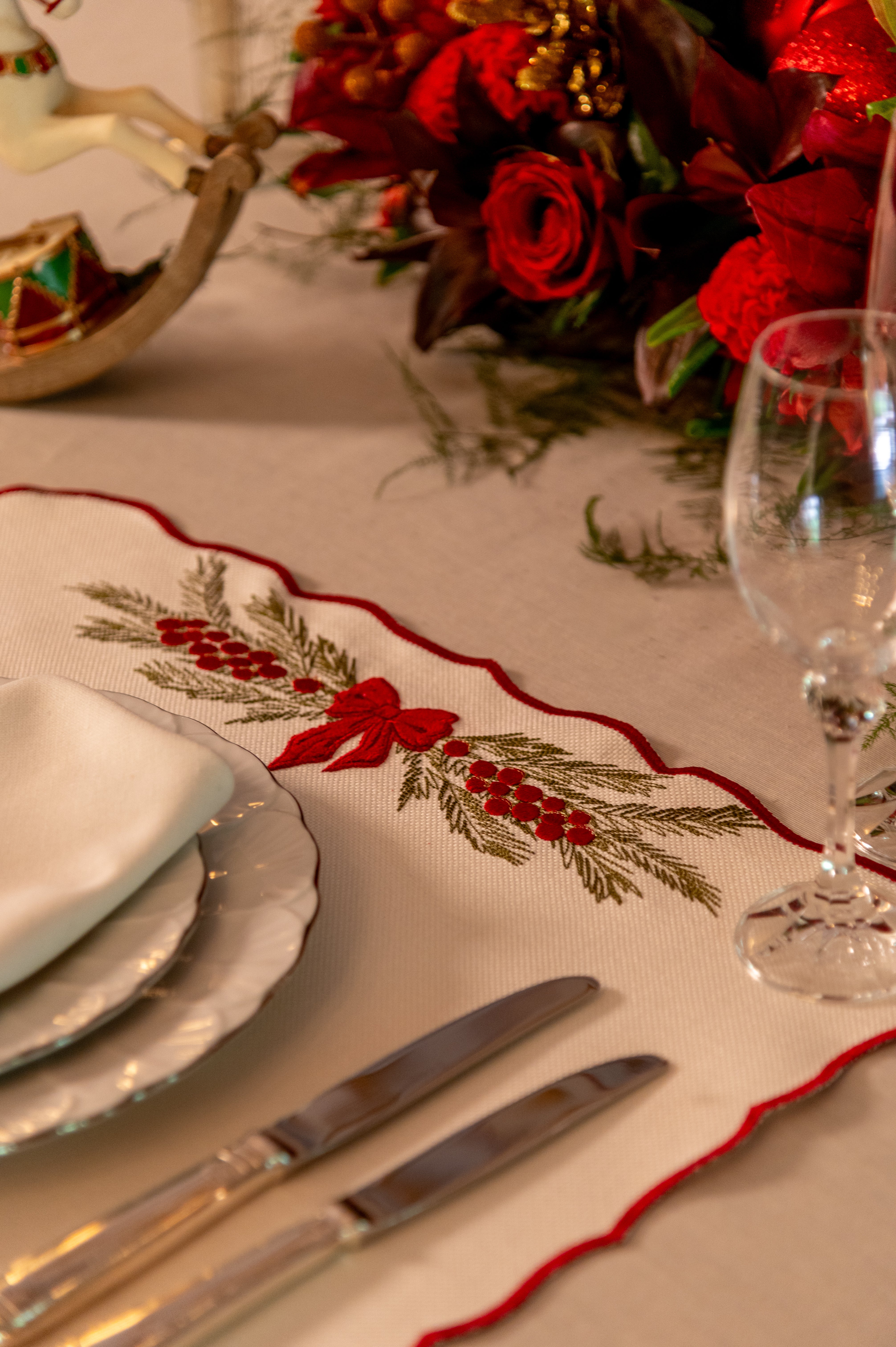 Lugar Americano Coleção Carrossel Natalino