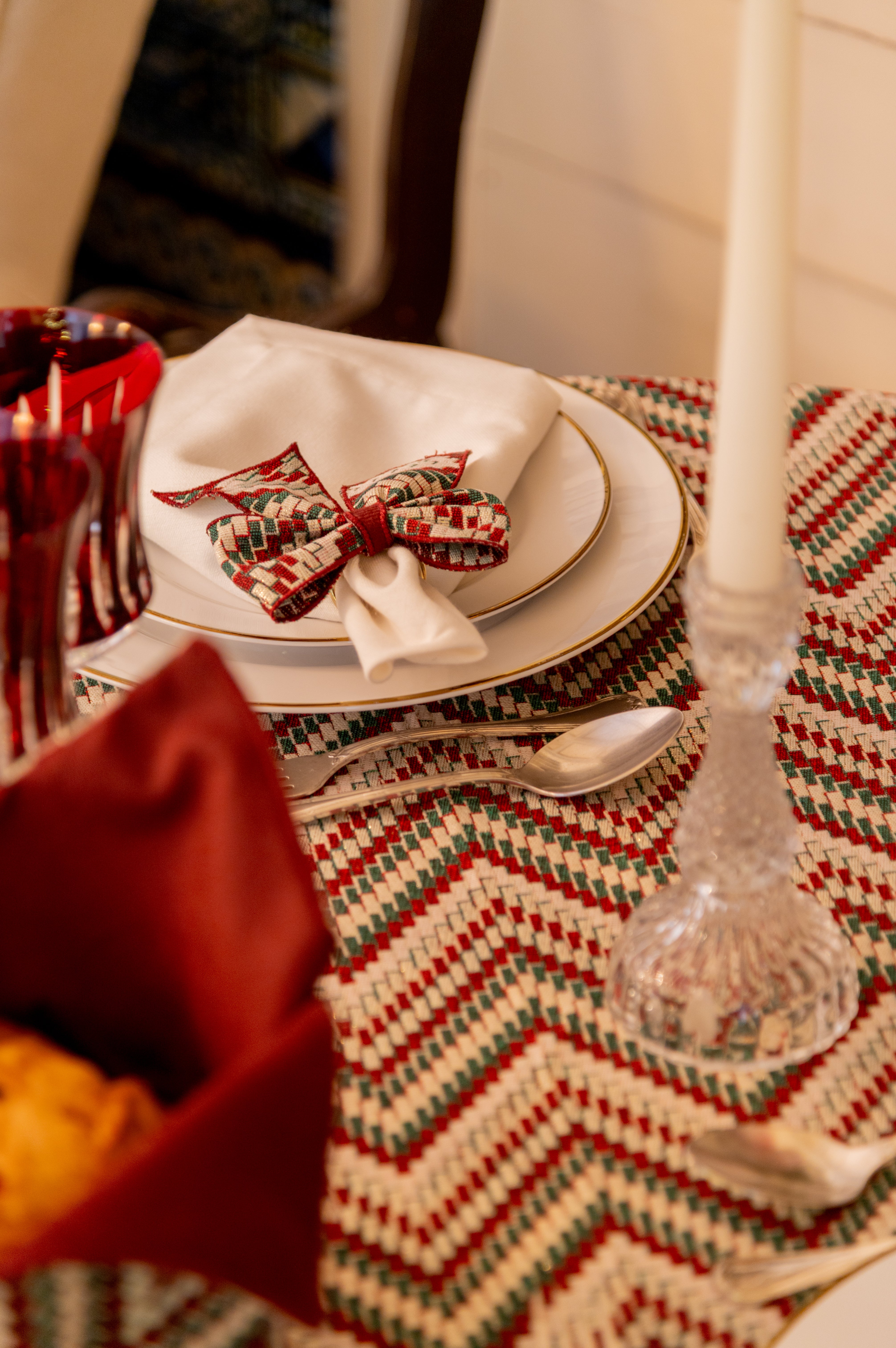 Porta-Panetone Laço – Coleção Magia de Natal