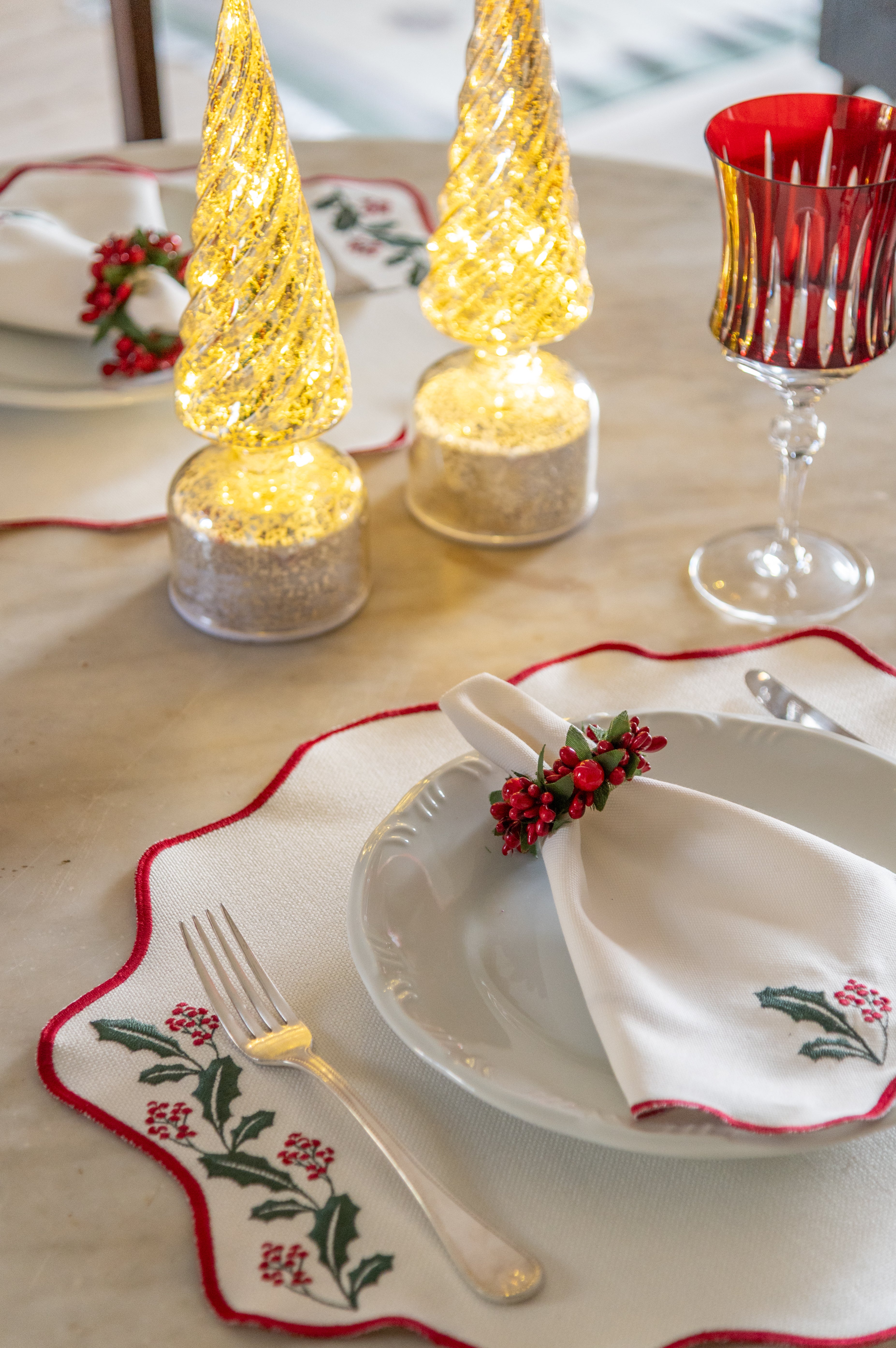 Lugar Americano Raminhos Natalinos