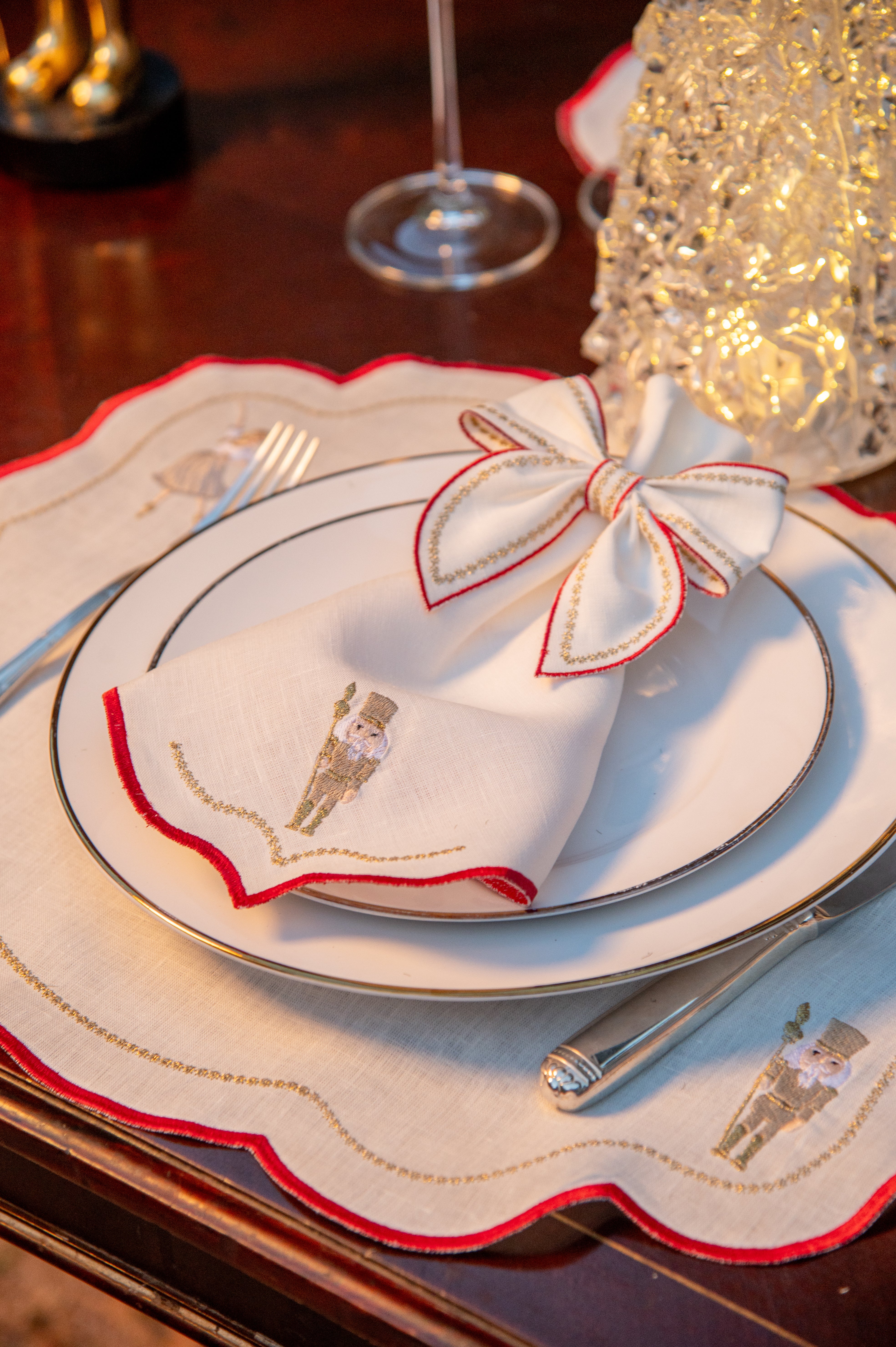 Porta Guardanapo Laço Quebra-Nozes