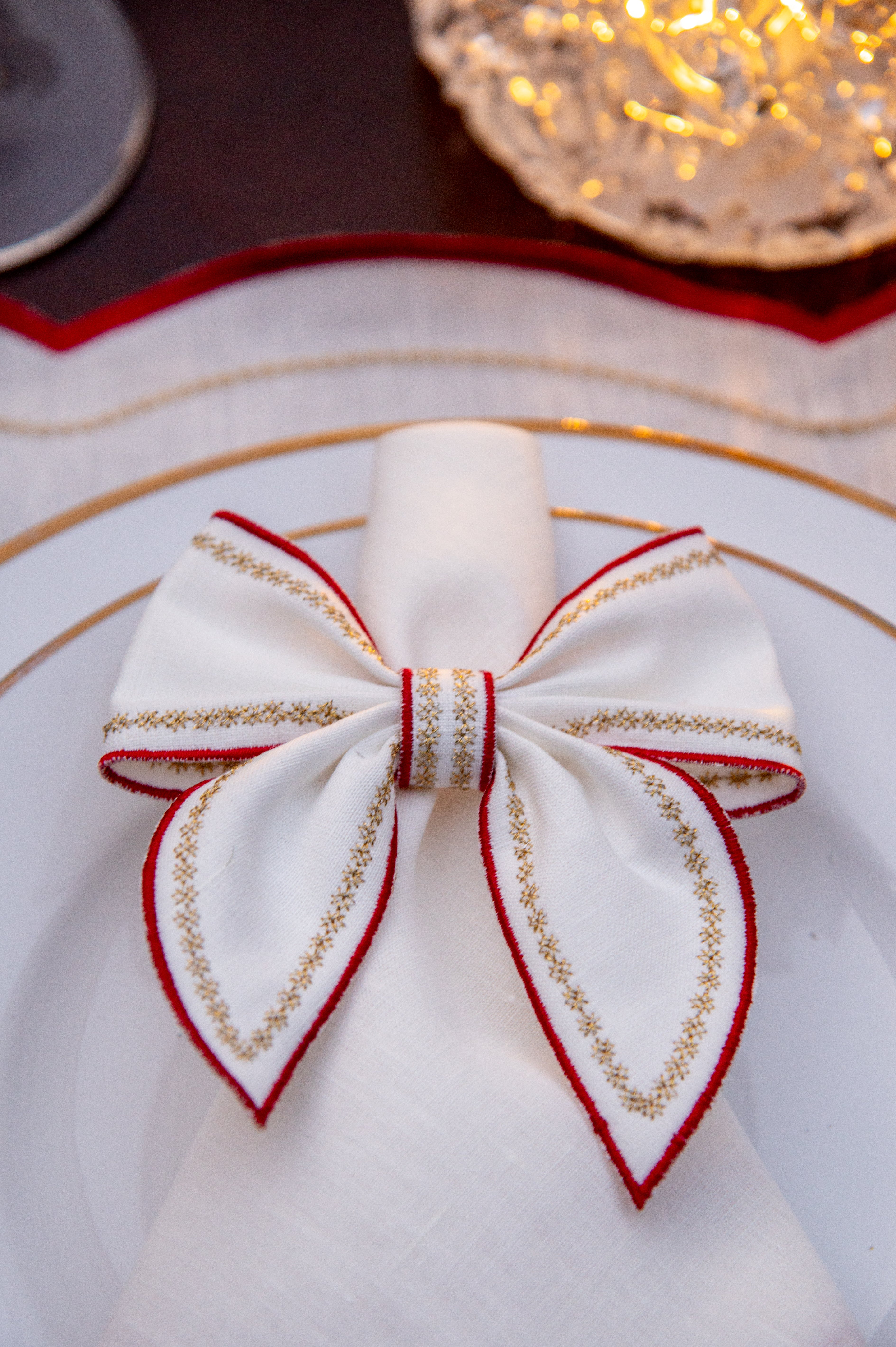 Porta Guardanapo Laço Quebra-Nozes