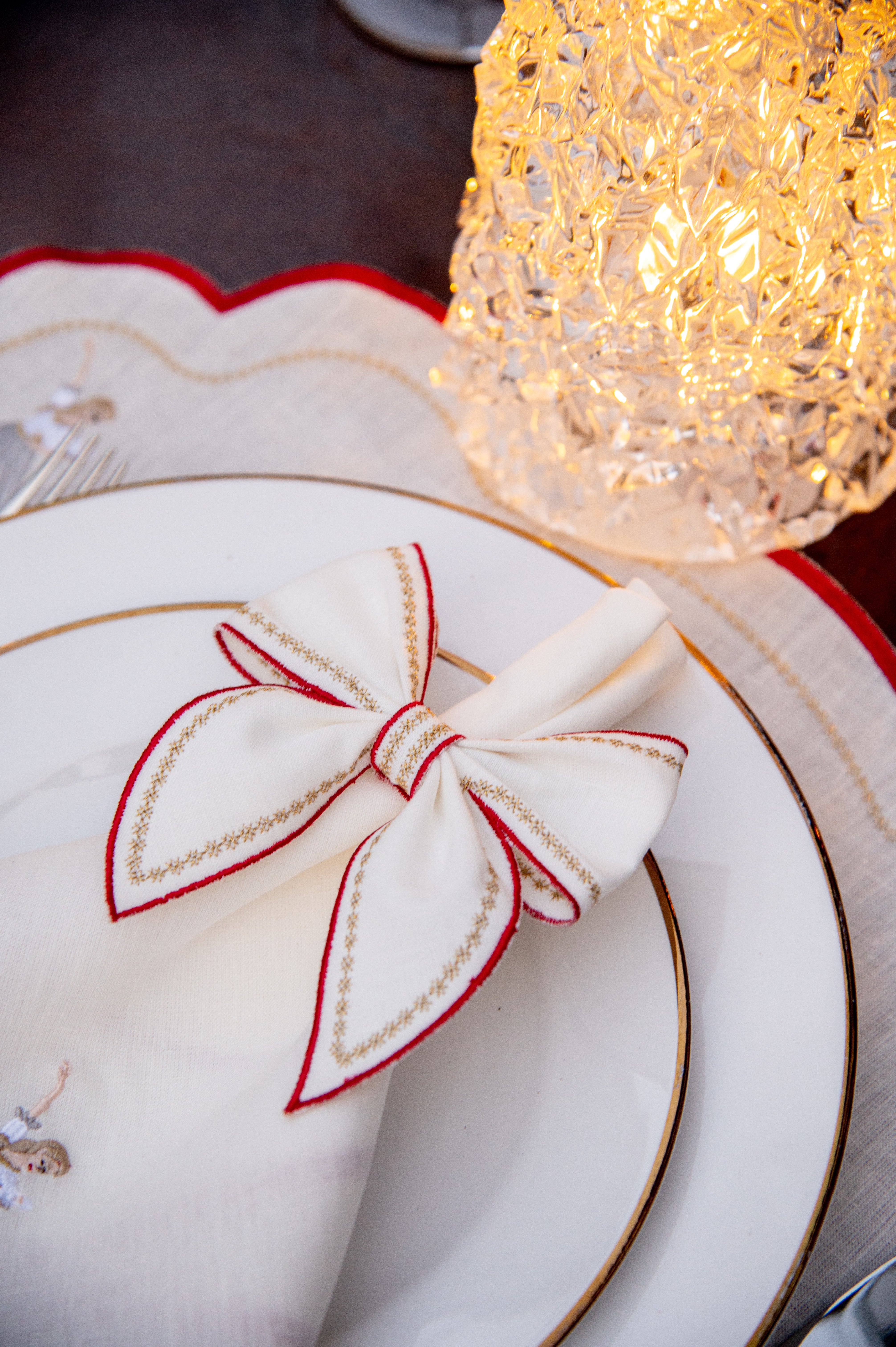 Porta Guardanapo Laço Quebra-Nozes