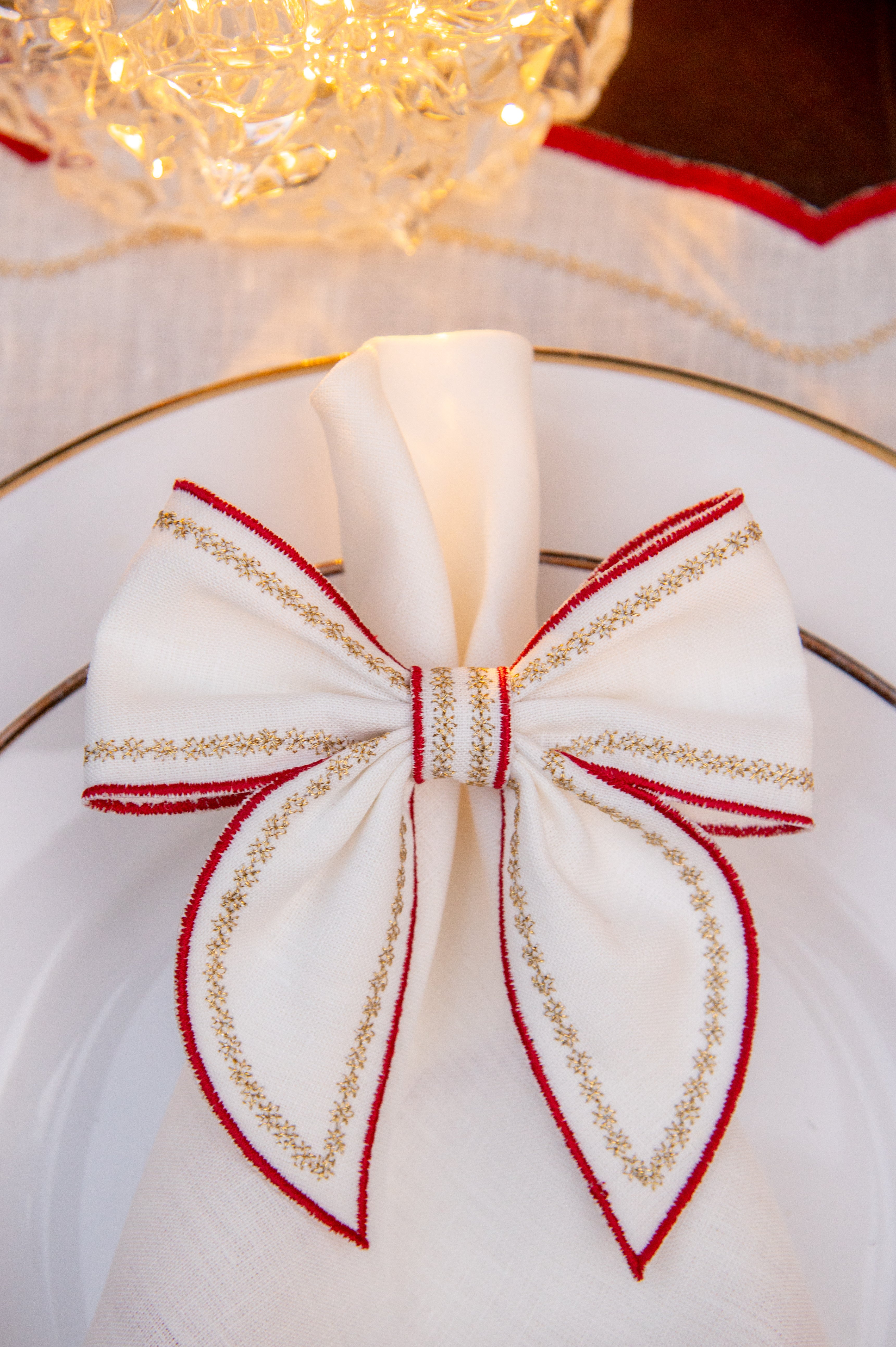 Porta Guardanapo Laço Quebra-Nozes