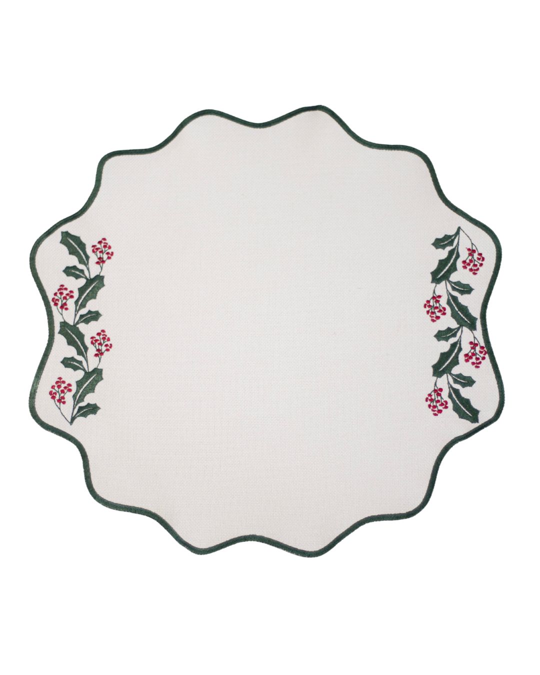 Lugar Americano Raminhos Natalinos Verde