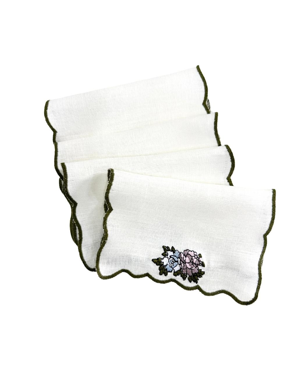 Kit Guardanapo de Coquetel Tamara Verde